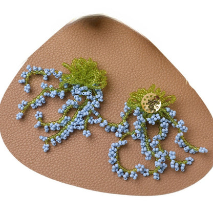 Earwish - Charming Beaded Flower Fringe Earrings - Summer &amp; Fresh