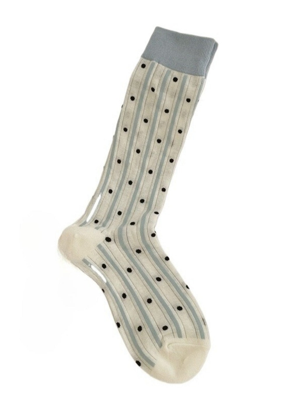 Rufia - Cute Breathable Mid-calf Socks with Polka Dot