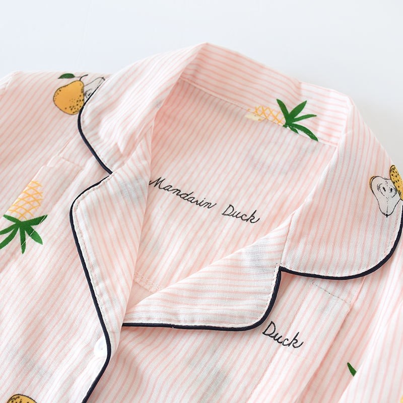 Printed  Long Sleeve Pajama Set