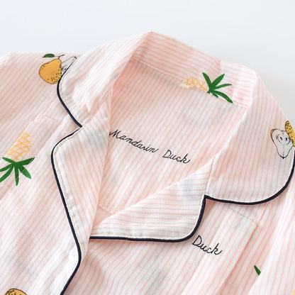 Printed  Long Sleeve Pajama Set