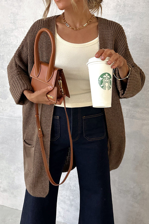 BROWN CARDIGAN