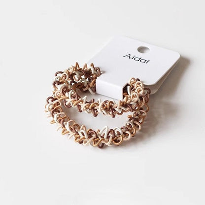 Colorful Woven Simple 2PCS Hair Ties