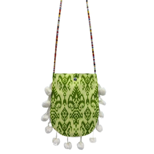 Cosbai - Retro Atlas-Pattern Knit Shoulder Bag - Vintage &amp; Practical