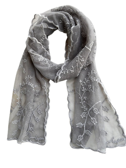 Scarvii - Elegant Lightweight Lace Scarf for Women