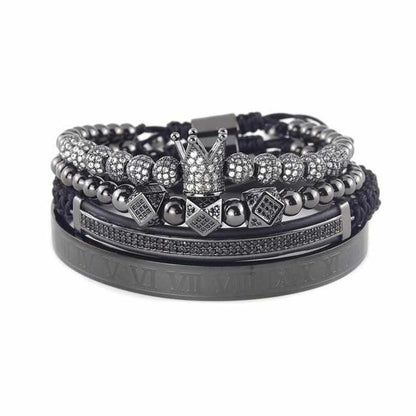 Stainless Steel Royal Bangle Set