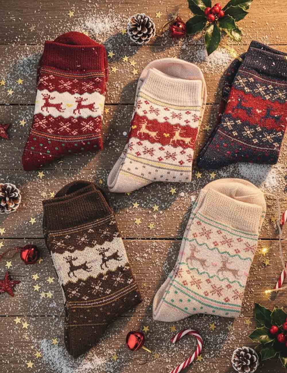 Christmas Cute Thick Warm Crew Socks