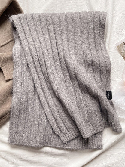 Casual Simple 5 Colors Knitting Scarf