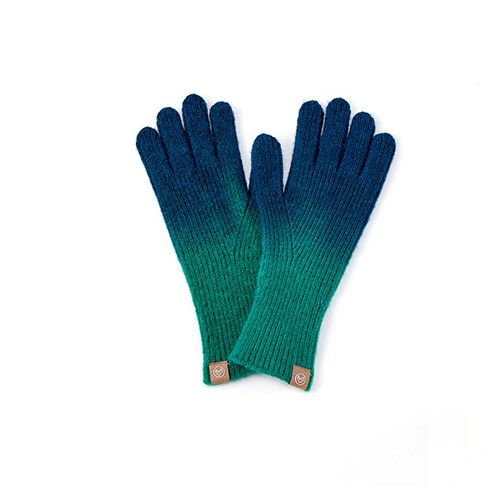 Gradient Color Rainbow Knit Gloves