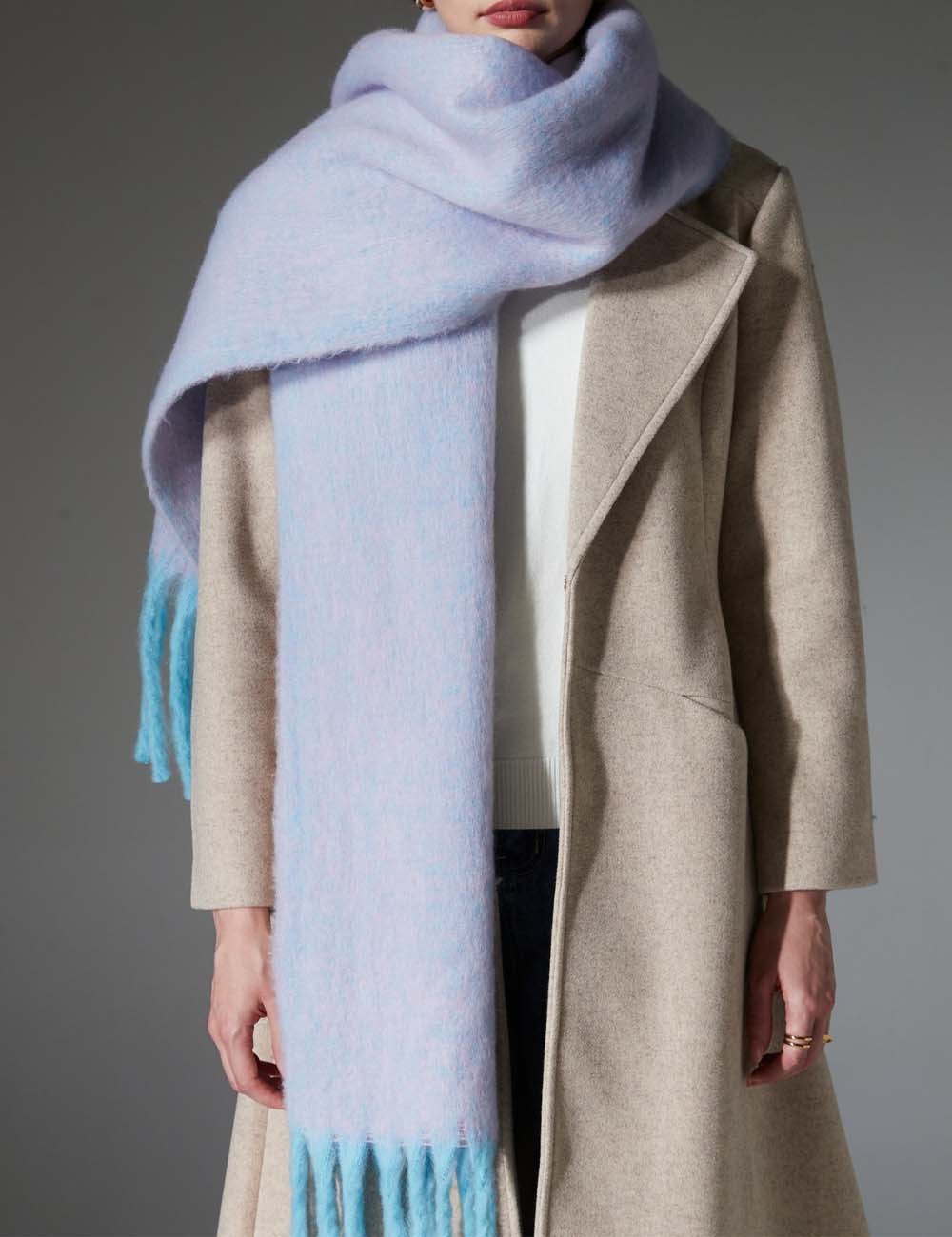 Winter Soft Long Shawl Tassel Warm Scarf
