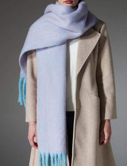 Winter Soft Long Shawl Tassel Warm Scarf