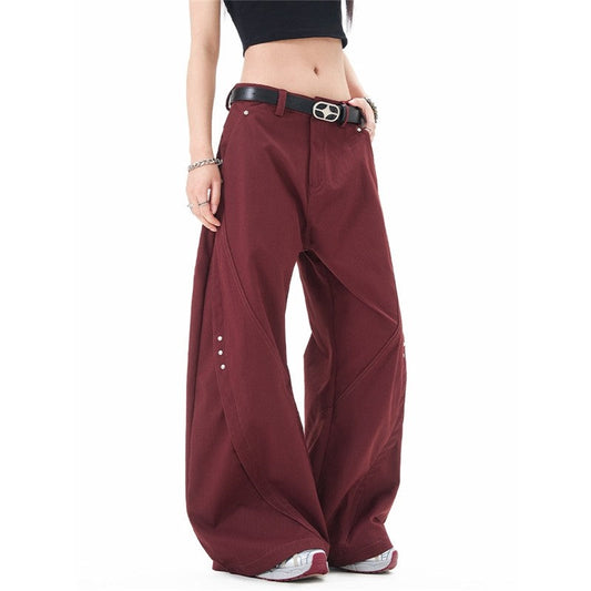 Loose Rivet Knife Pleat Trousers