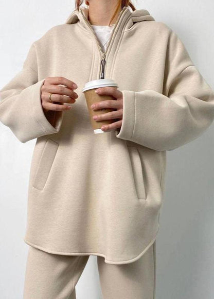 Hooded Lounge Set Cotton Soft Oversized