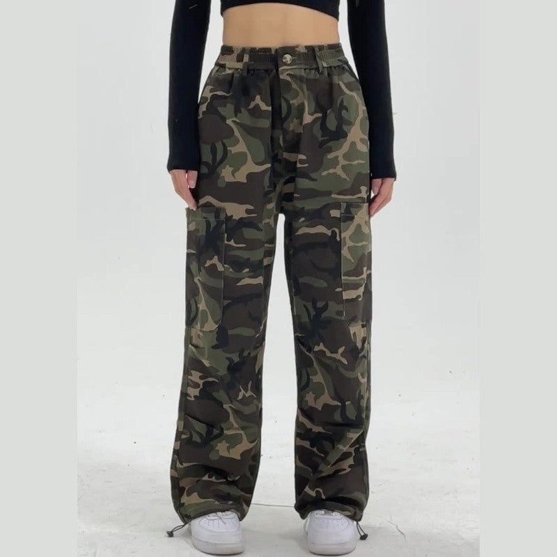 Camouflage Cargo Joggers Adjustable Ankle Cuff Men's Outdoor Style