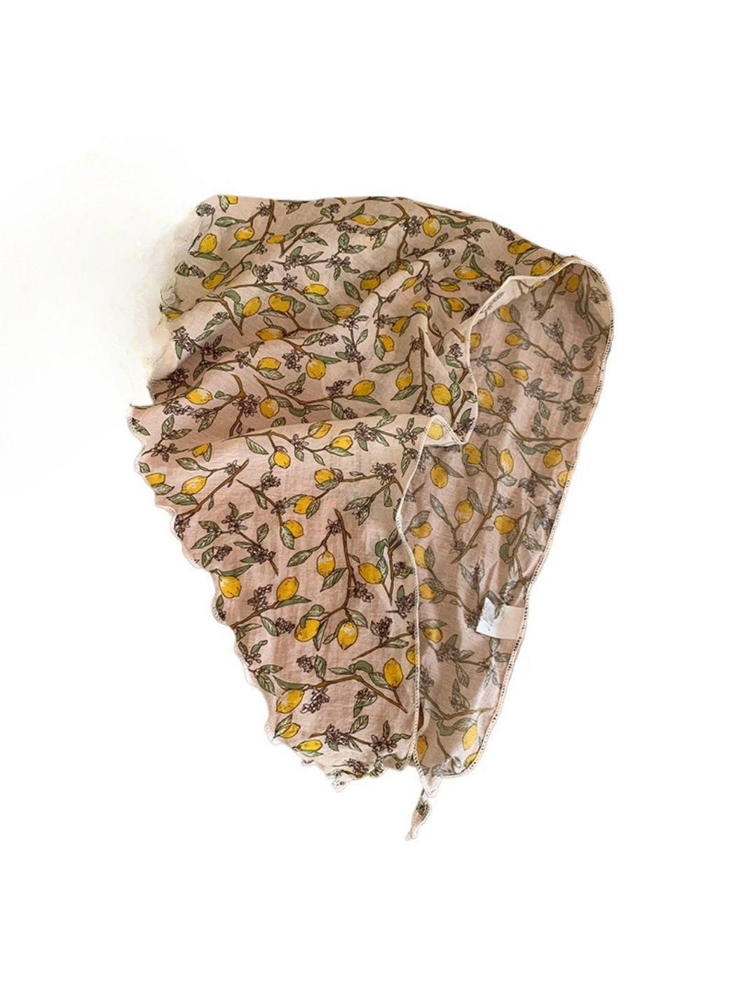 Scarvii - Fresh Style Floral Printed Triangle Scarf - Light &amp; Airy