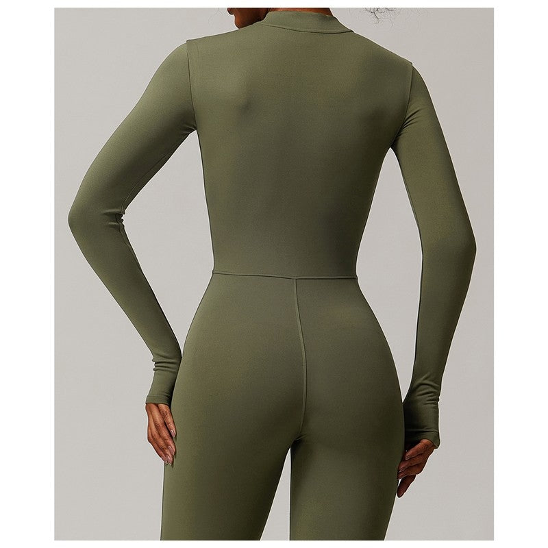Solid Color Fleece Fitted Bodysuit