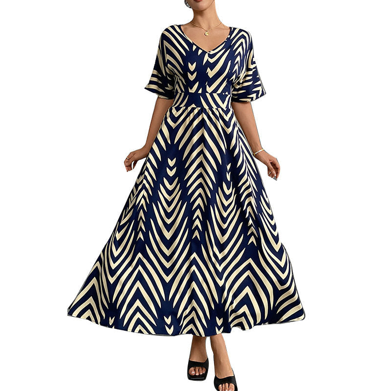 Long Sleeveless Dress With Waist Tie
