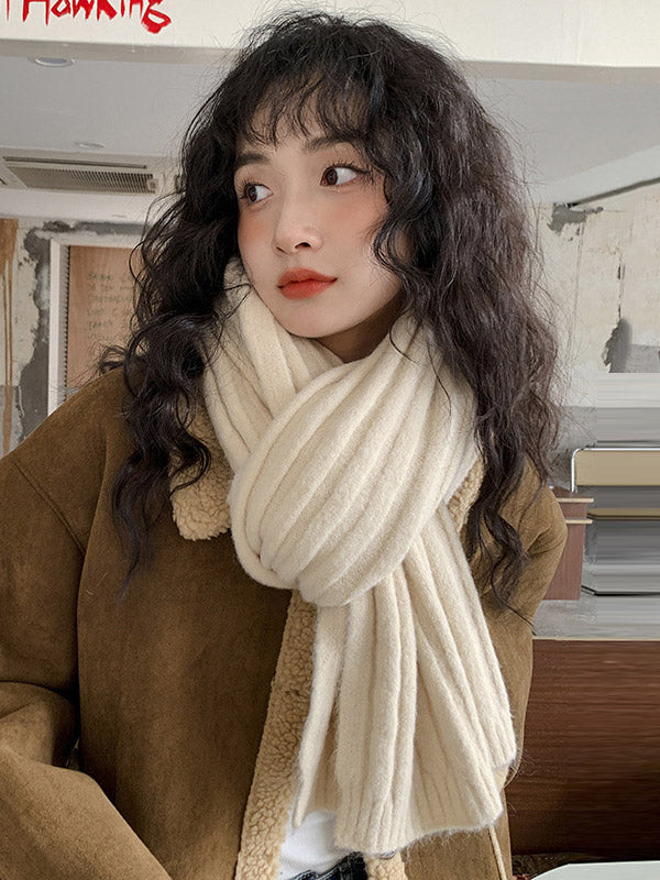 Casual Simple 5 Colors Knitting Scarf
