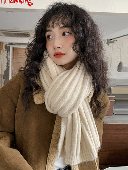 Casual Simple 5 Colors Knitting Scarf