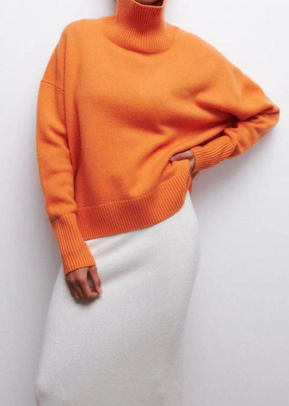 Cozy Chic Wool Turtleneck Pullover Sweater
