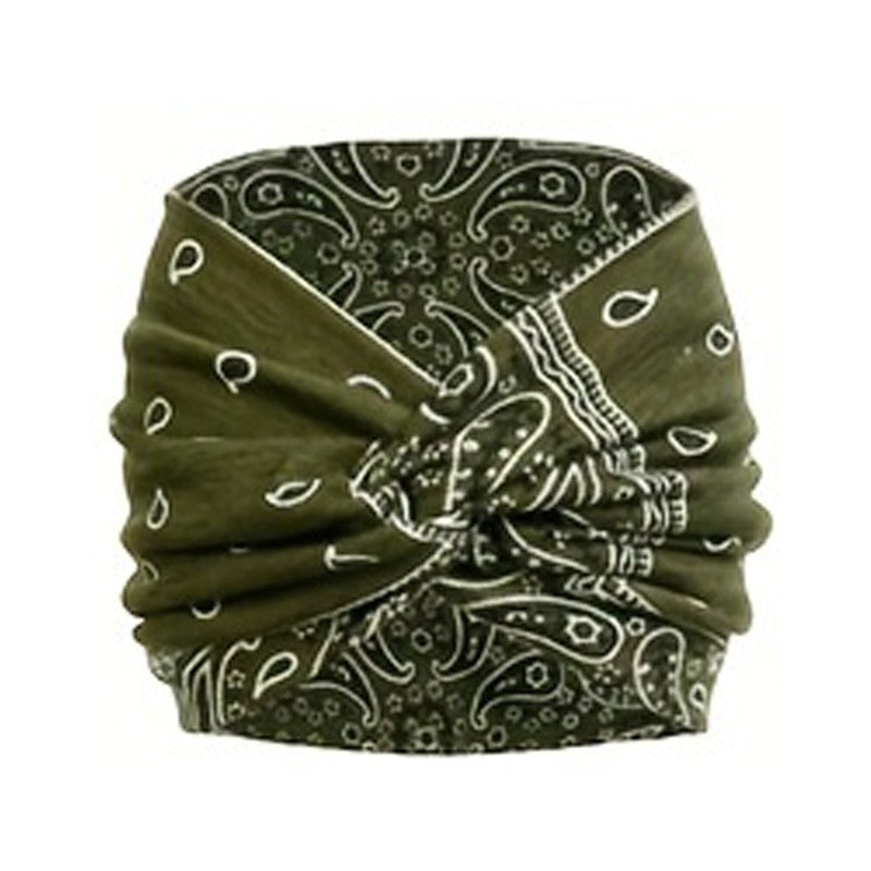 Printed Knot Elastic Headband