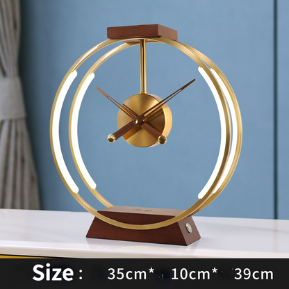 Creative Clock Lamp Modern Simple Bedroom Bedside Light Luxury Decoration Mobile Phone Intelligent Wireless Charging And Storage Lamp