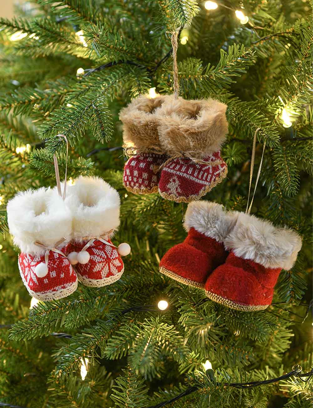 Creative Plush Christmas Boot Christmas Tree Hanging
