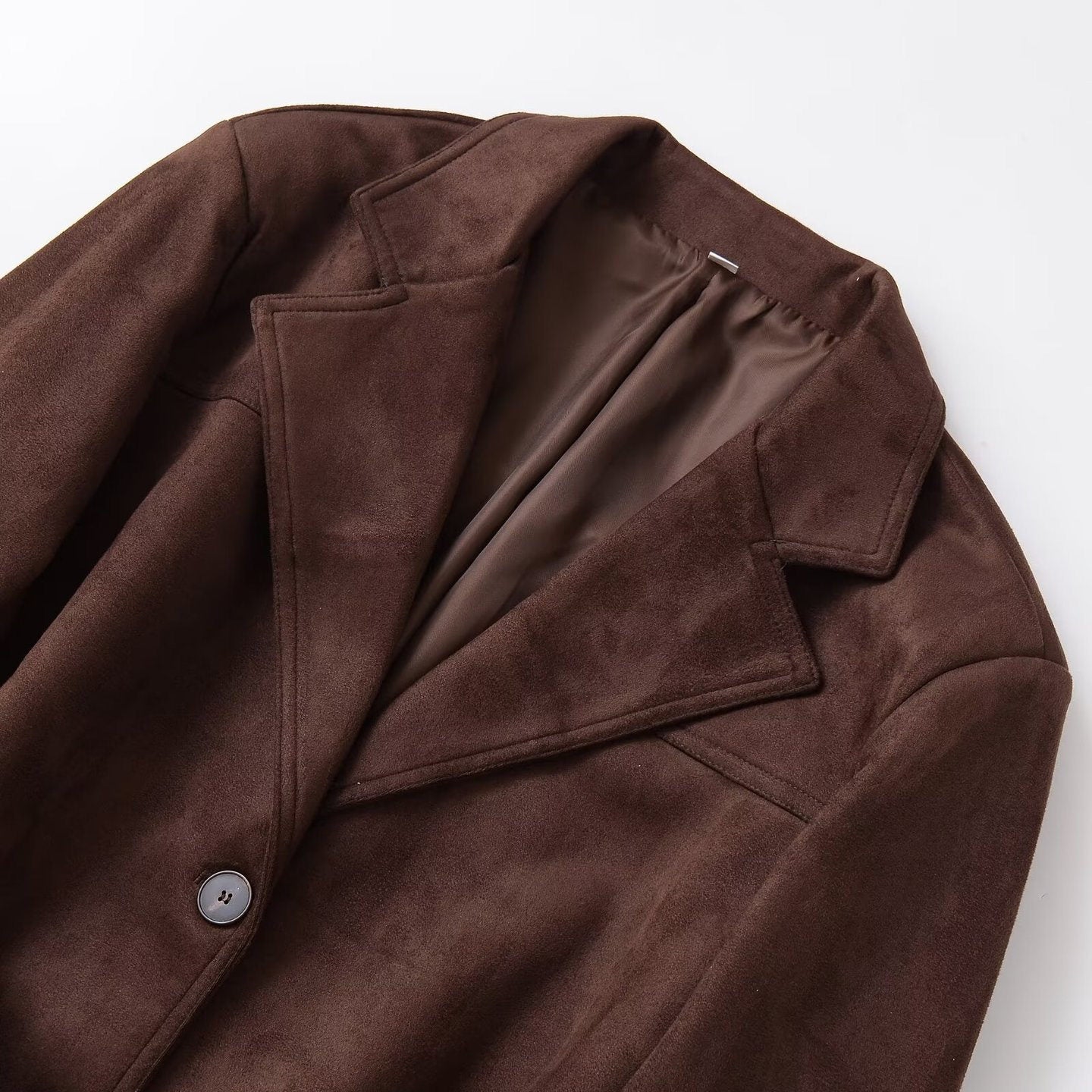 Fashion Suede Texture Jacket Coat