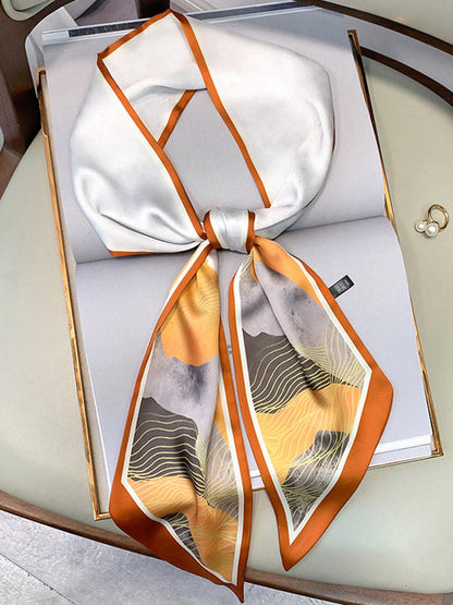 Original Oil Painting Printed Silk Scarf