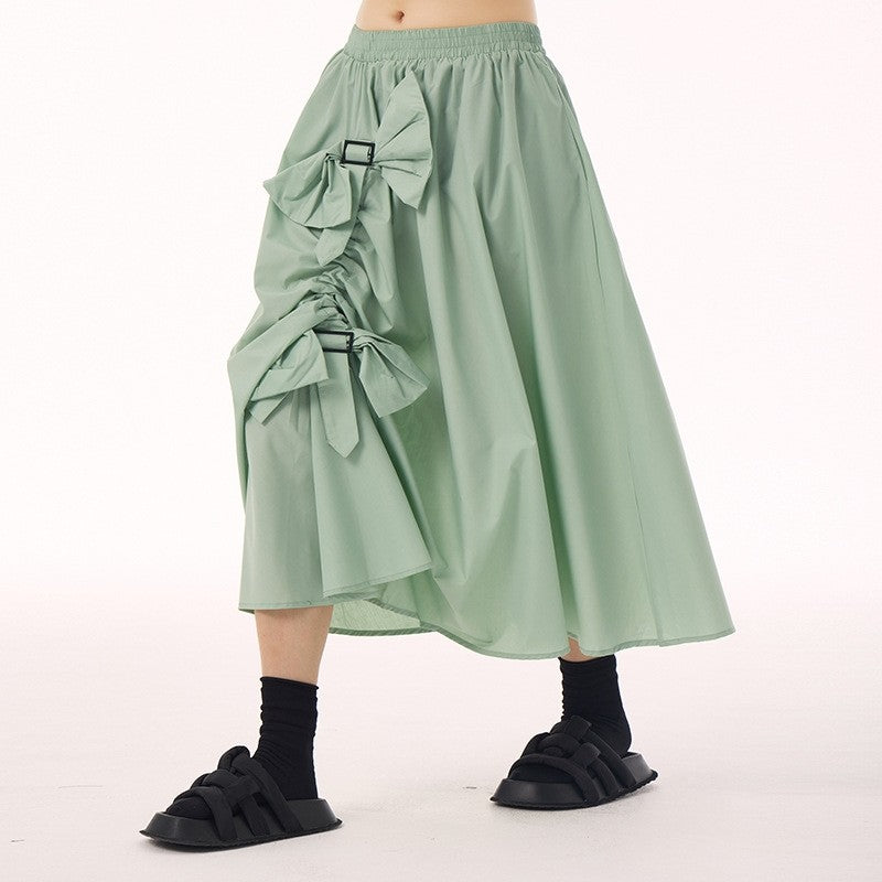 Vintage Ruffle High Waist Skirt
