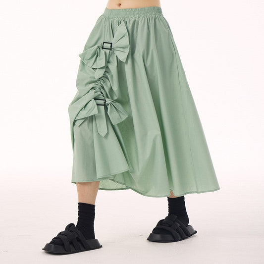 Vintage Ruffle High Waist Skirt