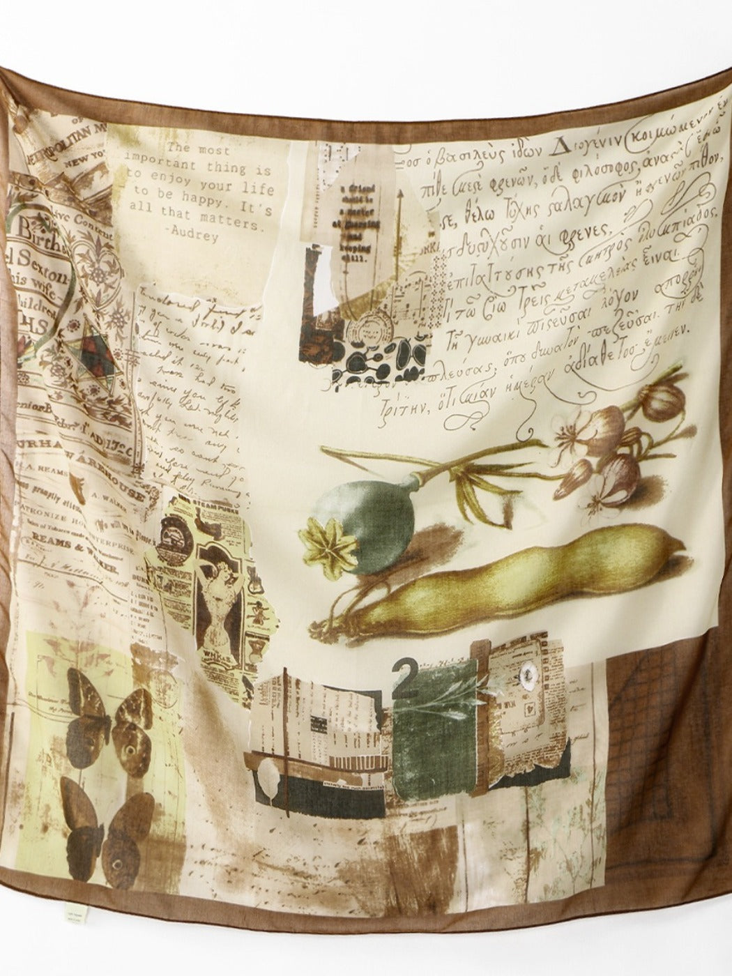 Scarvii - Ethnic Print Polyester Square Scarf Shawl