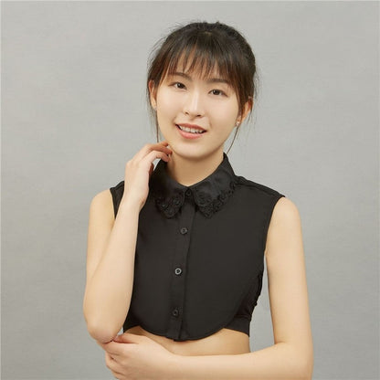 Diamond Studded Detachable Shirt Collar