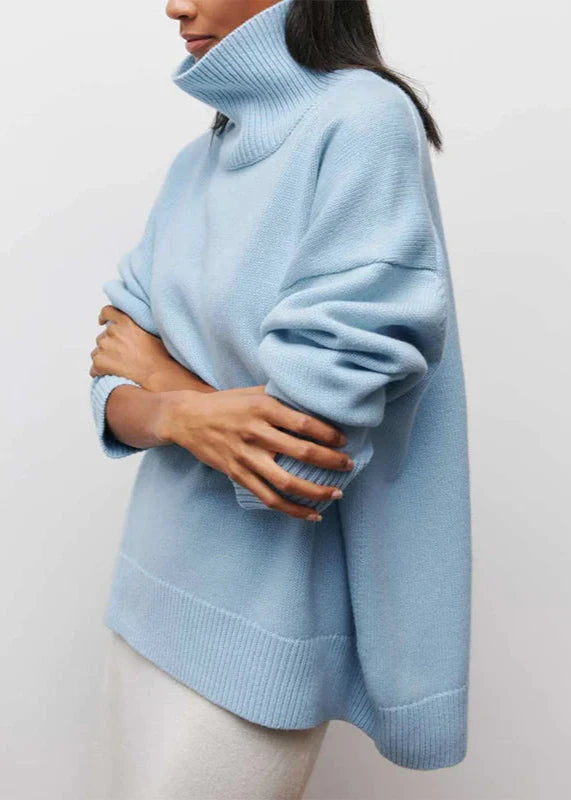 Cozy Chic Wool Turtleneck Pullover Sweater
