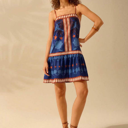 Troposa - Blue Floral Dress - Summer Style &amp; Charm