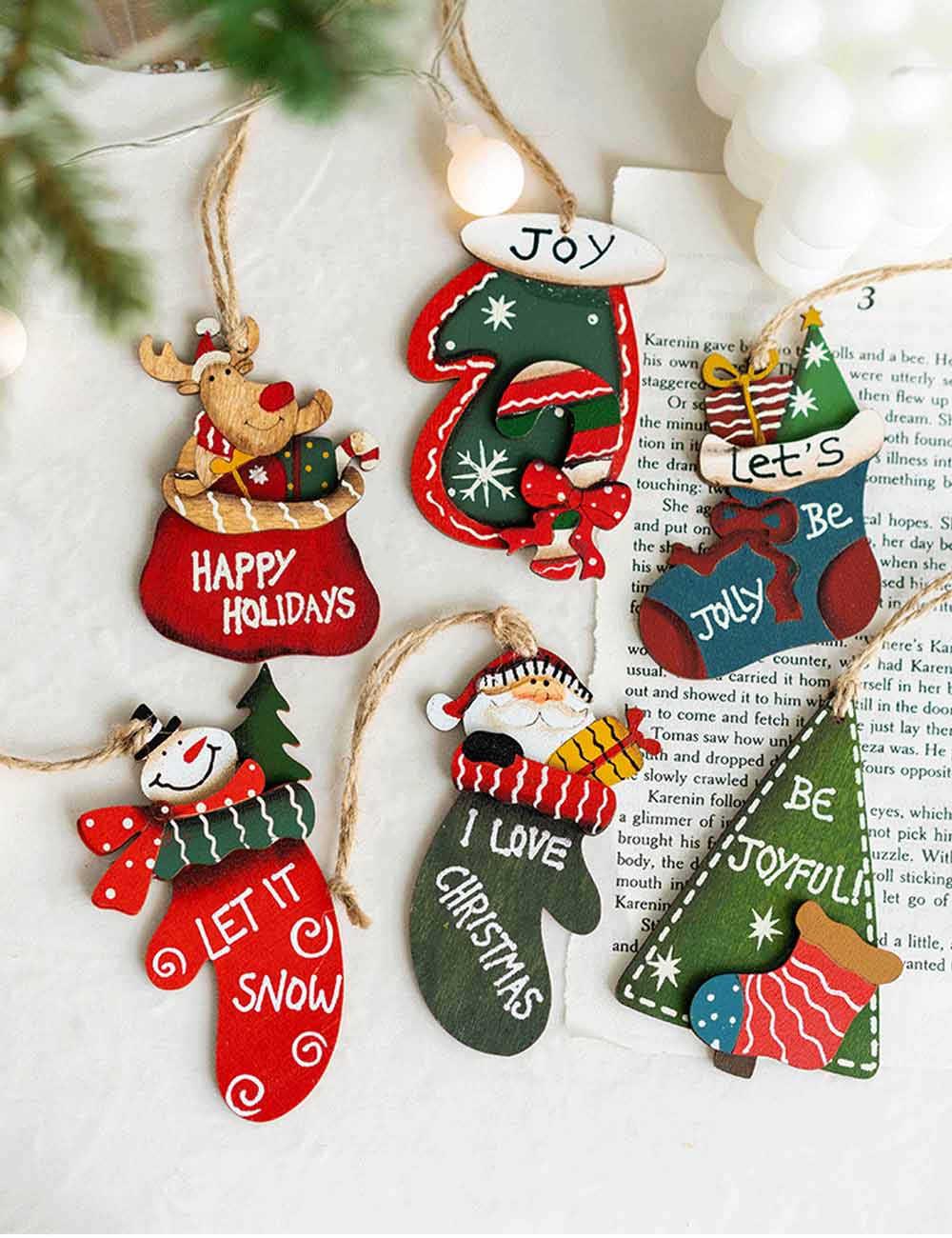 Cute Merry Christmas Tree Wall Hanging
