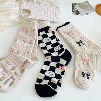Rufia - Tulip Pattern Socks