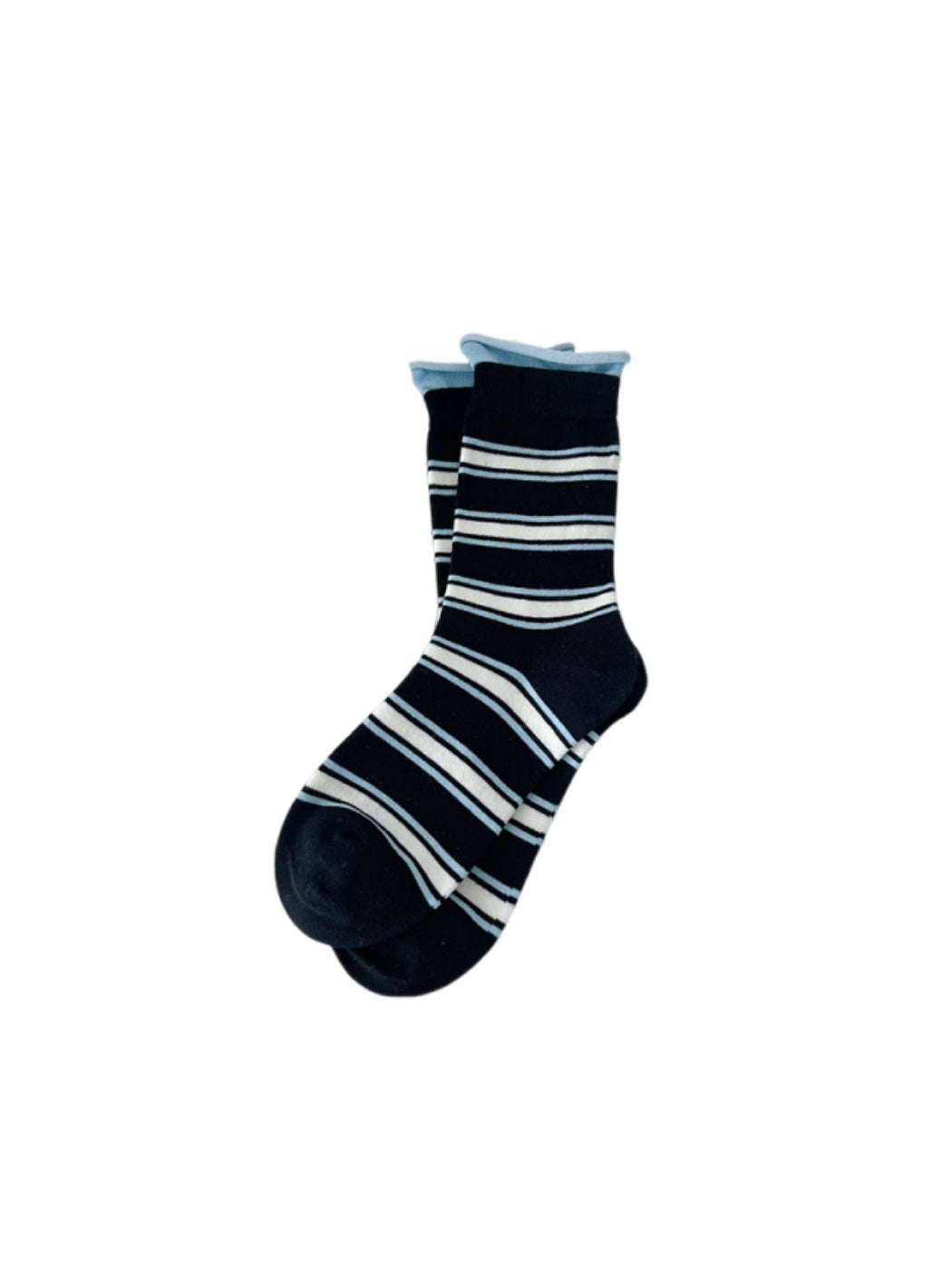 Rufia - Color-Block Crew Socks - Trendy &amp; Seamless