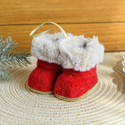 Creative Plush Christmas Boot Christmas Tree Hanging