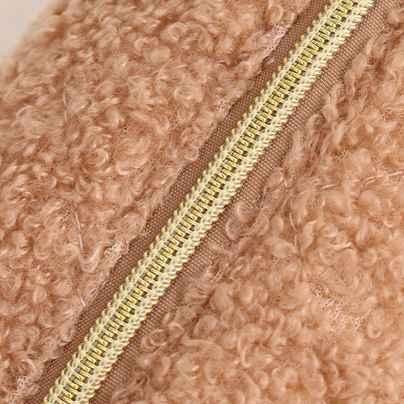 Fuzzy Plush Cute Mini Portable Makeup Bag