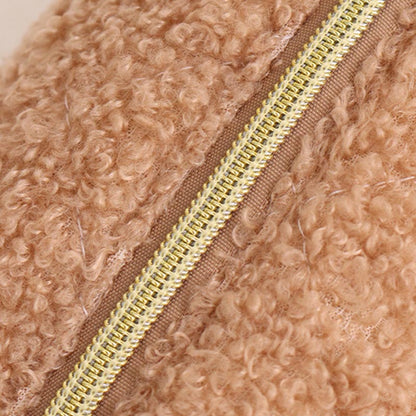Fuzzy Plush Cute Mini Portable Makeup Bag