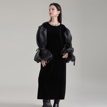 Puffed Sleeve Dress