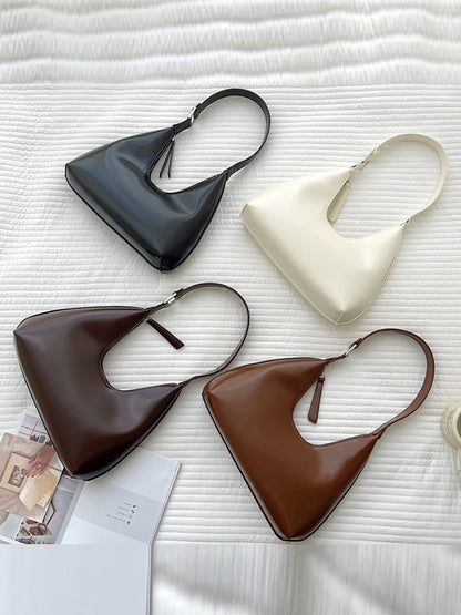 Geometric Split-Joint Zipper Shoulder Bags Handbags