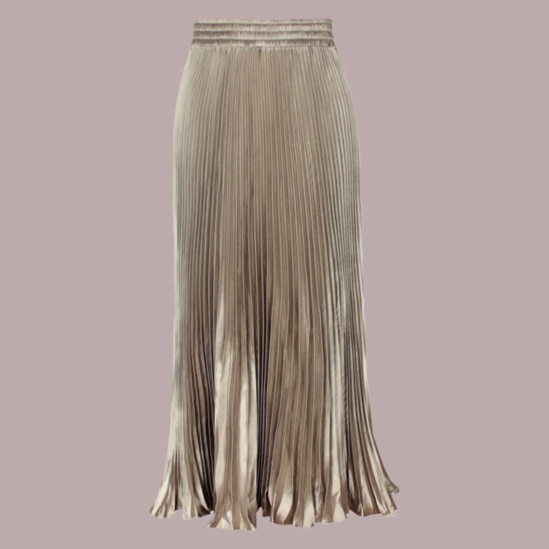 Long Accordion Pleated Skirt