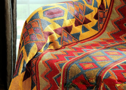 Cotton Woven Carpet Sofa Towel Knitted Thick Bohemian Bed Blanket Cover Blanket Sofa Blanket