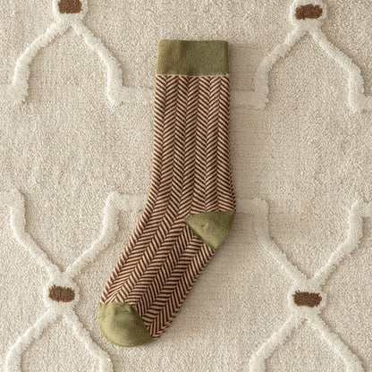 Rufia - Vintage Pattern Women's Socks for Fall &amp; Winter