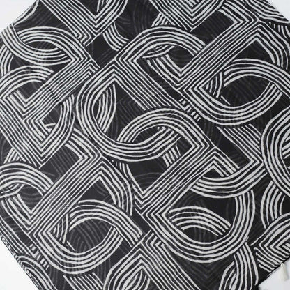 Scarvii - Striped Print Solid Scarf – Classic &amp; Stylish