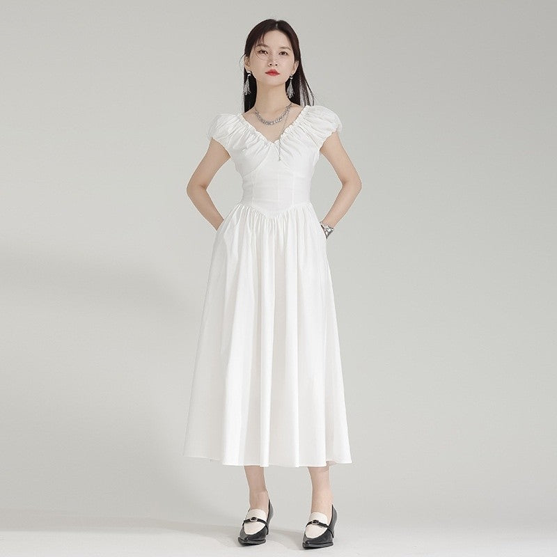 Sleeveless Pleated Maxi Dress