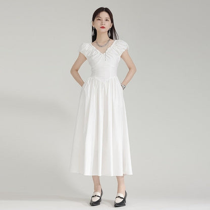 Sleeveless Pleated Maxi Dress