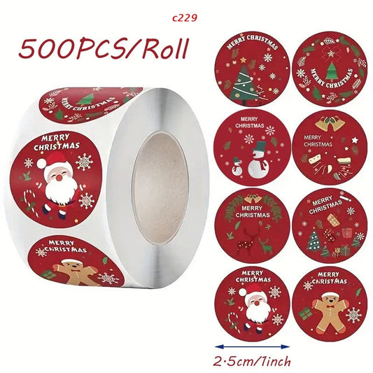 Cartoon Animal Sticker Labels DIY Holiday Decoration