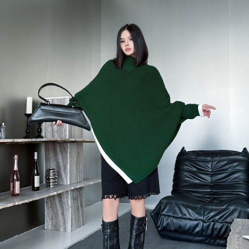 Irregular Batwing Sleeve Sweater